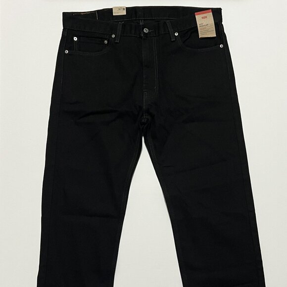 Levi's 505 Regular Jeans *NWT Straight Leg Black Jeans Men's size 38x32 - Picture 8 of 8